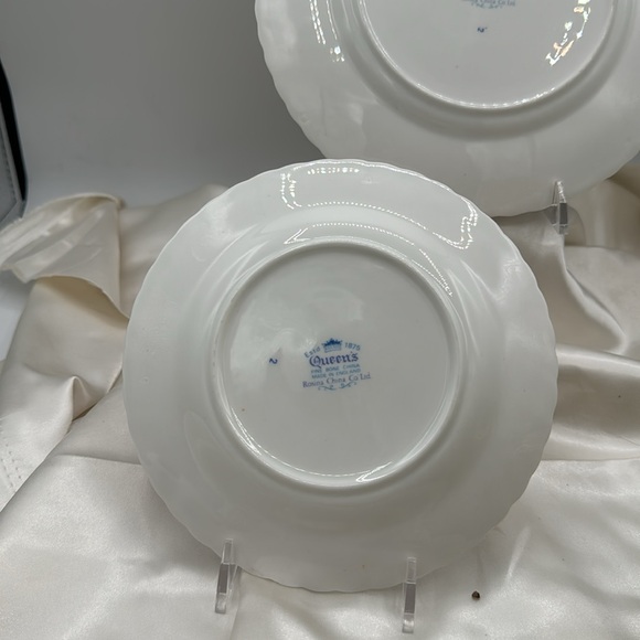 Rosina China Co. “Queens” Salad and Bread/Butter plates.  Dragon Motif - Picture 2 of 4